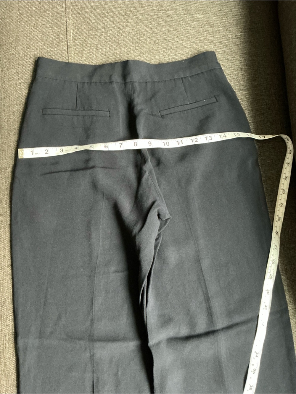 Sezane Women Navy Wide-Leg Dress Pants Sailor Double Button Waist size 36/4 US - Picture 2 of 9